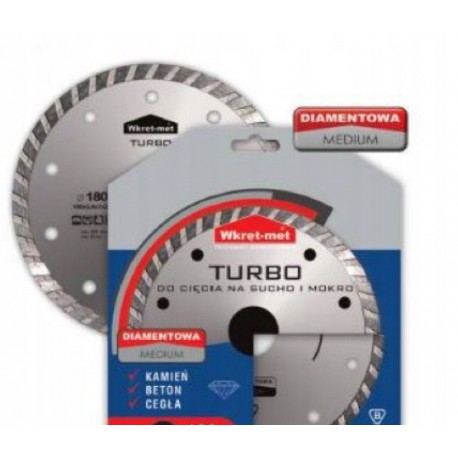 Tarcza diamentowa TURBO WKRĘT-MET 125 sucho mokro