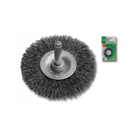 STALCO Szczotka tarczowa 100mm trzpień 6mm S-34440