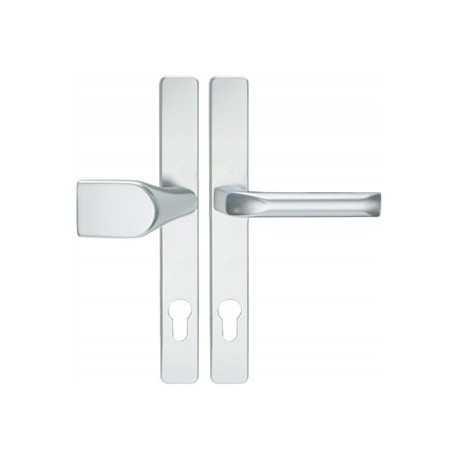 Gałko-Klamka drzwiowa K+Pochwyt HOPPE F1 srebrny