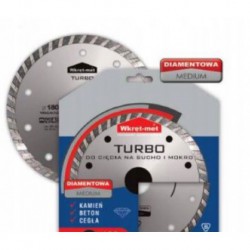 Tarcza diamentowa TURBO WKRĘT-MET 125 sucho mokro