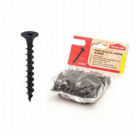 Wkręty czarne do drewna K-G WKRĘT-MET KMGD 3,5x45